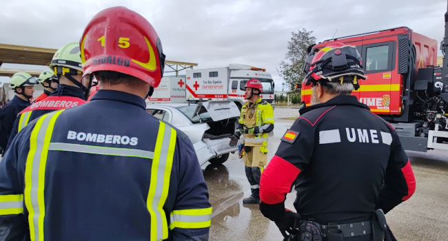 simulacro de accidente ferroviario