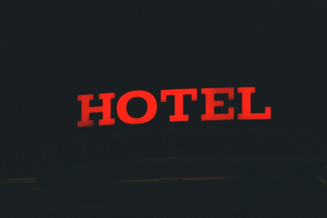 red and black open neon signage