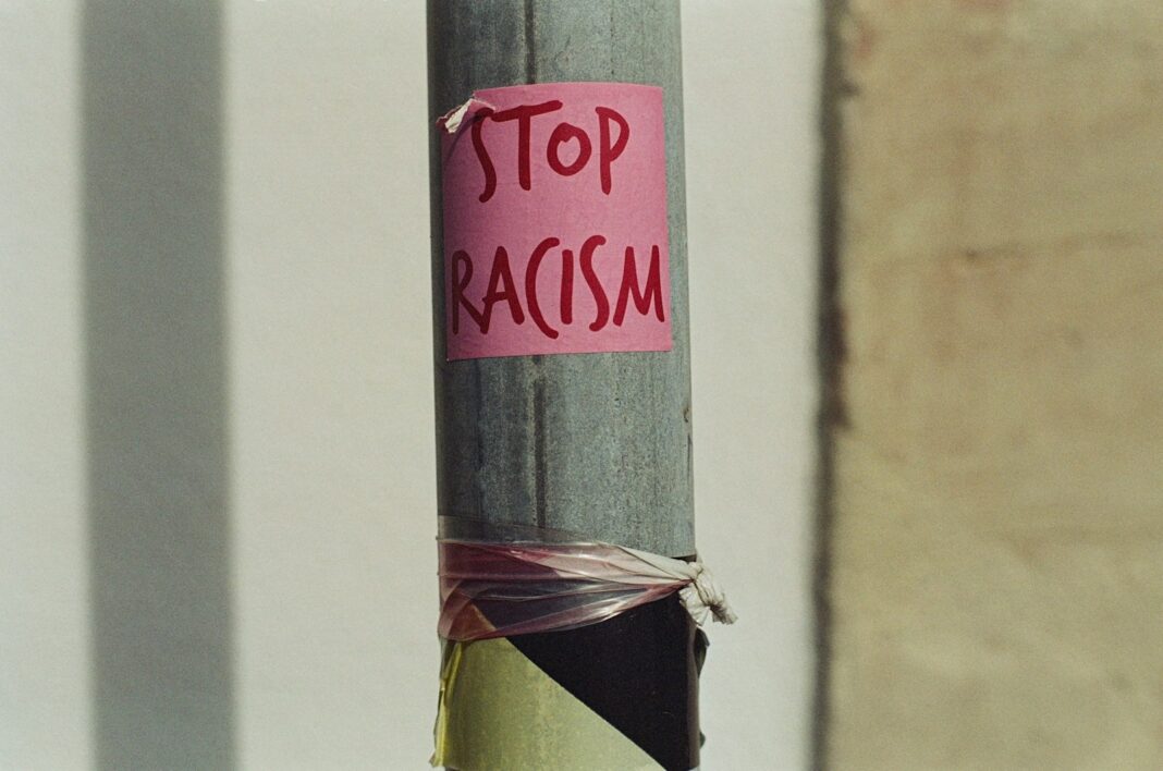 a sign on a pole