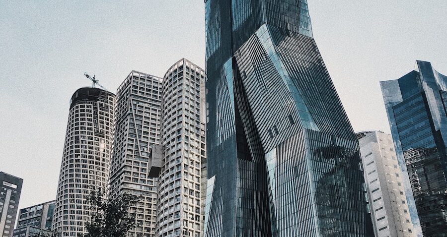 black building photography